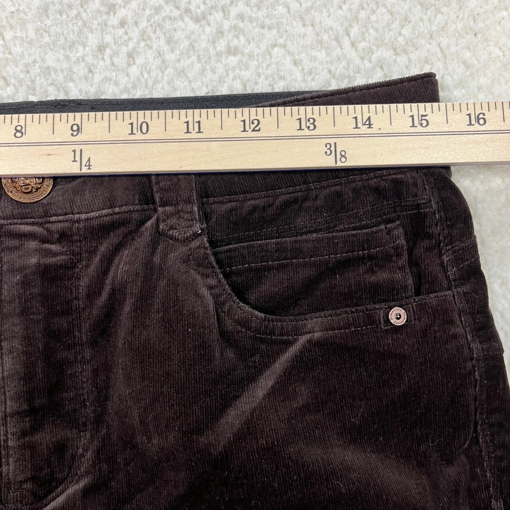 Democracy Pants Womens 10 Brown Ab solution Straight Leg Corduroy B1560QYRW - Picture 4 of 9
